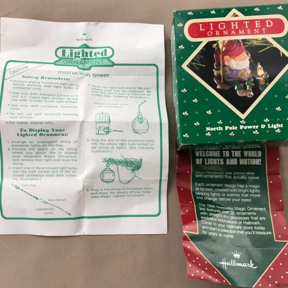 1987 Hallmark North Pole Power & Light Magic Keepsake Christmas Holiday Ornament - Picture 3 of 7